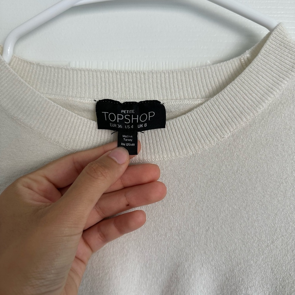 Topshop Cream corset sweater - Picture 3 of 5